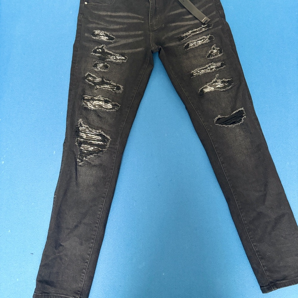 Amiri Men's Black Distressed Jeans